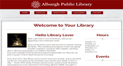 Desktop Screenshot of alburghpl.org
